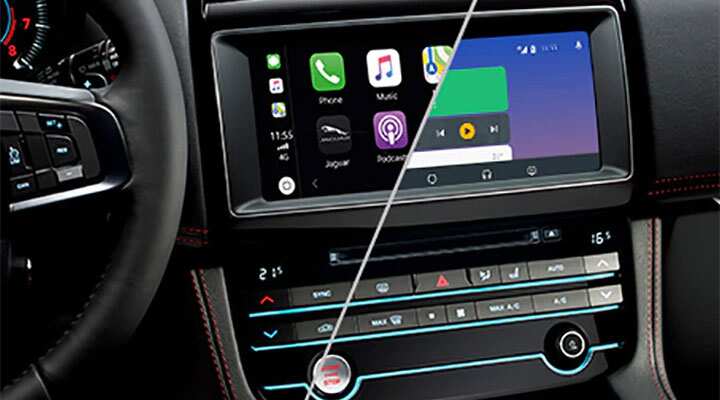 Jaguar car touch screen navigator