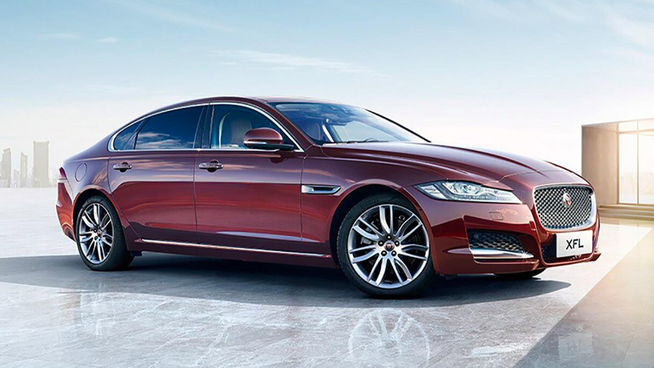 Jaguar XFL parked 