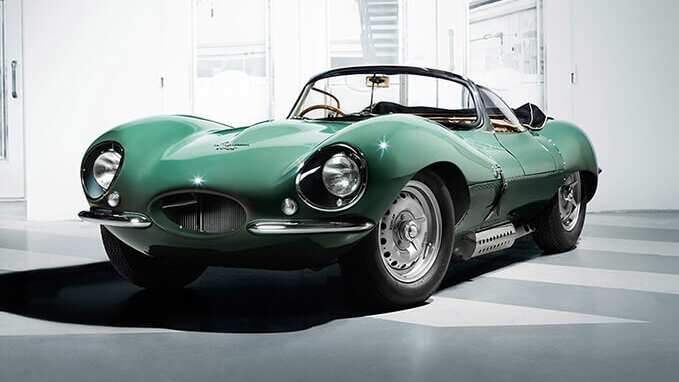 Jaguar XKSS model in green